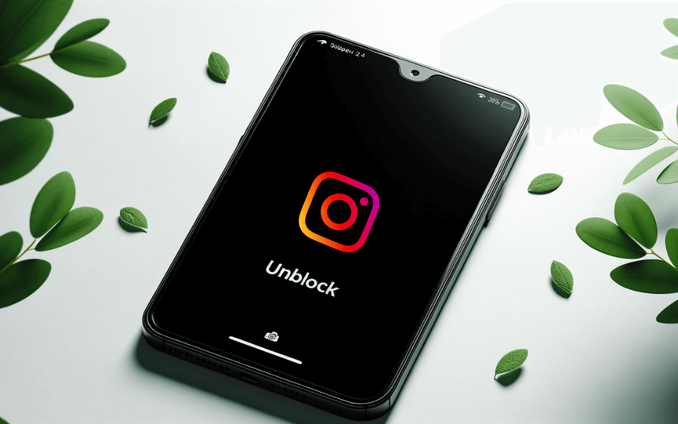 visual of Instagram Unblock Proxy service, showcasing connectivity and access