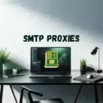 modern home office setup with an SMTP theme